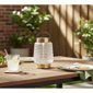 Adesso Samara Cordless LED Table Lantern with Iron & Glass Shade - image 5