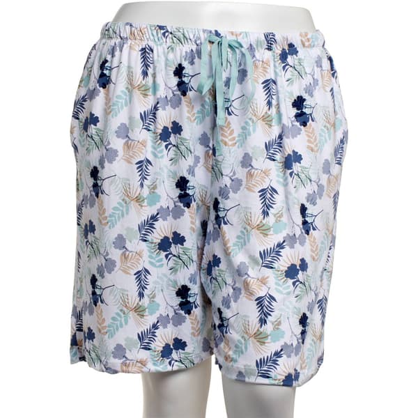 Plus Size René Rofé® Abstract Floral Bermuda Pajama Shorts