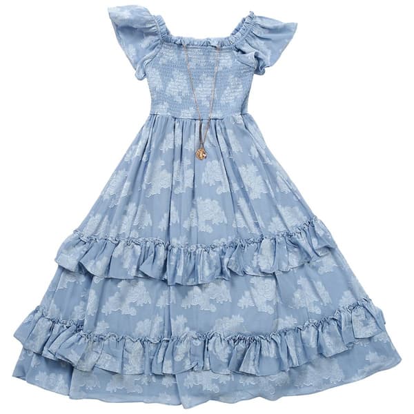Girls &#40;7-16&#41; Rare Editions Florall Burnout Chiffon Maxi Dress - image 