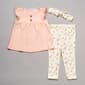 Baby Girl &#40;12-24M&#41;Rene Rofe&#40;R&#41; Solid Knit Top & Floral Legging Set - image 1