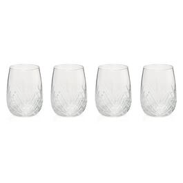 Godinger Set of 4 Dublin Stemless Wine Glasses