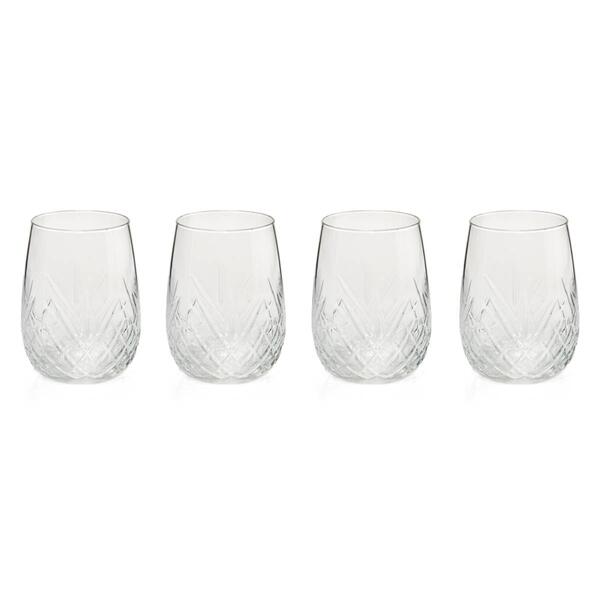 Godinger Set of 4 Dublin Stemless Wine Glasses - image 
