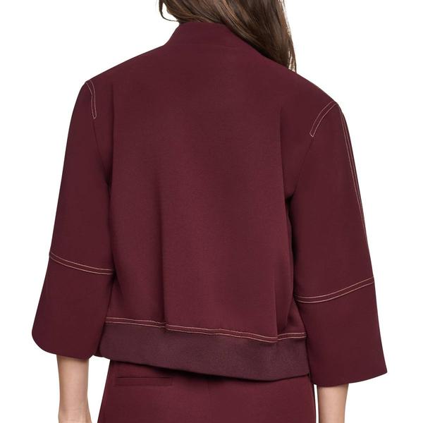 Womens DKNY Contrast Stitch Bomber Jacket