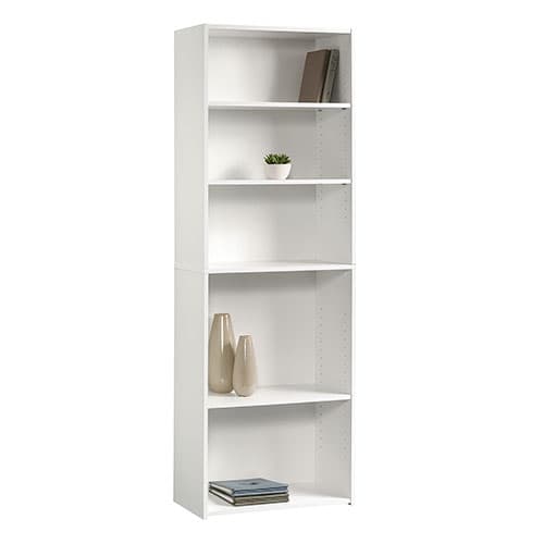 Sauder Beginnings 5 Shelf Bookcase - Soft White