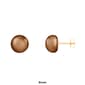 Splendid Pearls 14kt. Gold 9mm Freshwater Pearl Stud Earrings - image 4