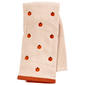 Pumpkin Toss Parchment Velour Check Hand Towel - image 1