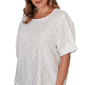 Plus Size Emaline Enchanted Bloom Short Sleeve Floral Knit Blouse - image 5