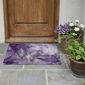 HomeRoots Grey & Purple Abstract Non Skid  Accent Rug - image 1