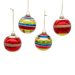Kurt Adler 4pc. Early Years Glass Ornaments Set
