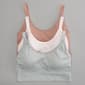 Plus Size Laura Ashley&#174; 3pk. Seamless Longline Bras LS1255-3PKN - image 2