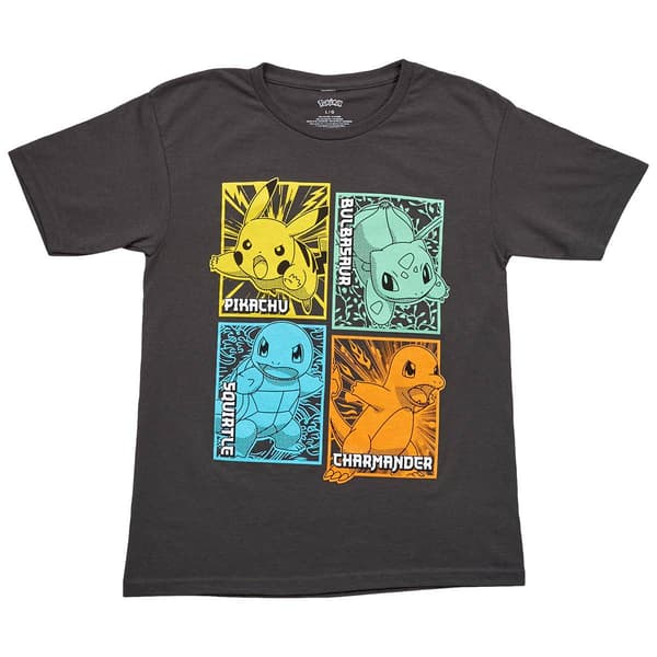Boys (8-20) Mad Engine Pokemon(tm) Action Starters Graphic Tee - image 