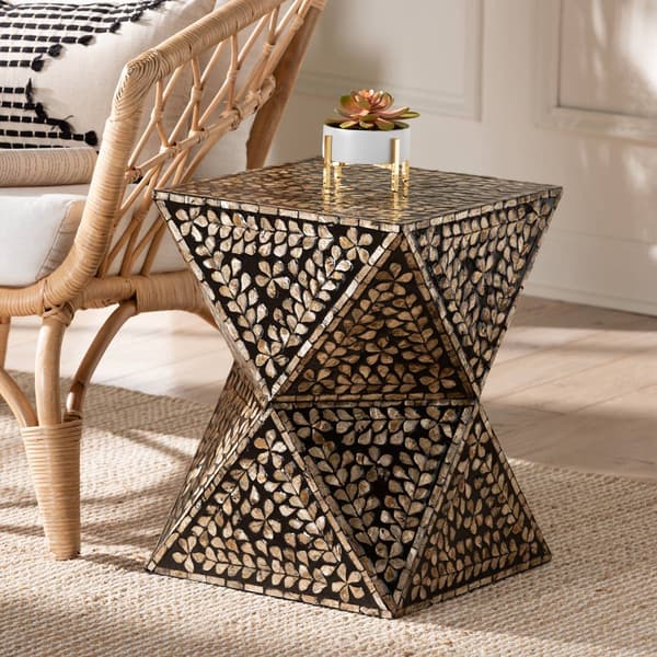 Baxton Studio Feronia Modern Bohemian End Table