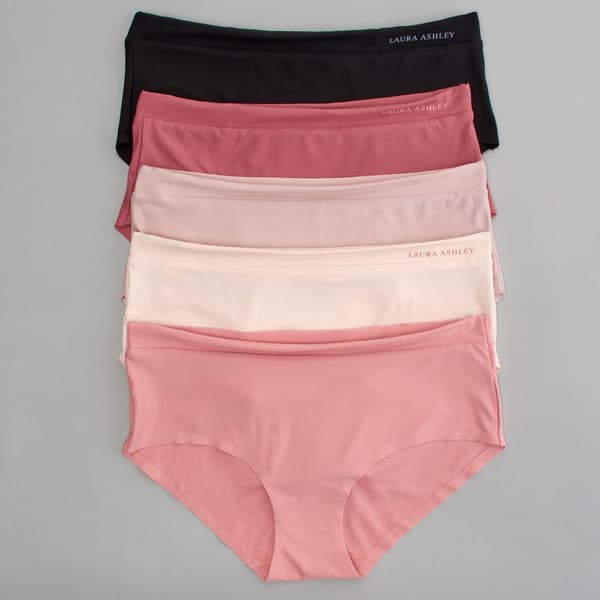 Womens Laura Ashley&#40;R&#41; 5pk. Brushed Hipster Panties LS56826-5PKP