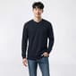 Young Mens Blue Ice Premium Clothing Long Sleeve Thermal Henley - image 1