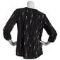 Womens Cure 3/4 Roll Tab Sleeve Knit Crepe Blouse - image 2