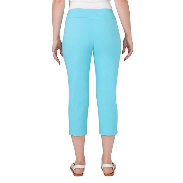Womens Hearts of Palm Spring Into Action Solid Tech Capri Pants