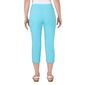 Womens Hearts of Palm Spring Into Action Solid Tech Capri Pants - image 2