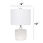 Lalia Home Contemporary Bohemian Ceramic Bedside Table Lamp - image 3