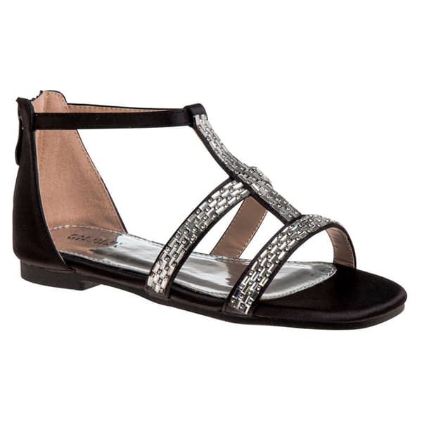 Big Girls Badgley Mischka Flat Rhinestone Dress Sandals