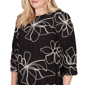 Womens Alfred Dunner Detail Driven Floral Embroidery Blouse - image 5