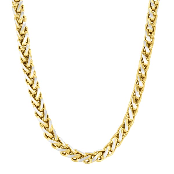 Mens Gentlemen''s Classics(tm) Yellow Ion Plated Wheat Chain Necklace - image 
