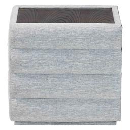 Baxton Studio Cadmus Modern Channel Tufted Fabric Nightstand
