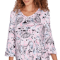 Petite Ruby Rd. California Dreaming 3/4 Sleeve Paisley Blouse - image 5
