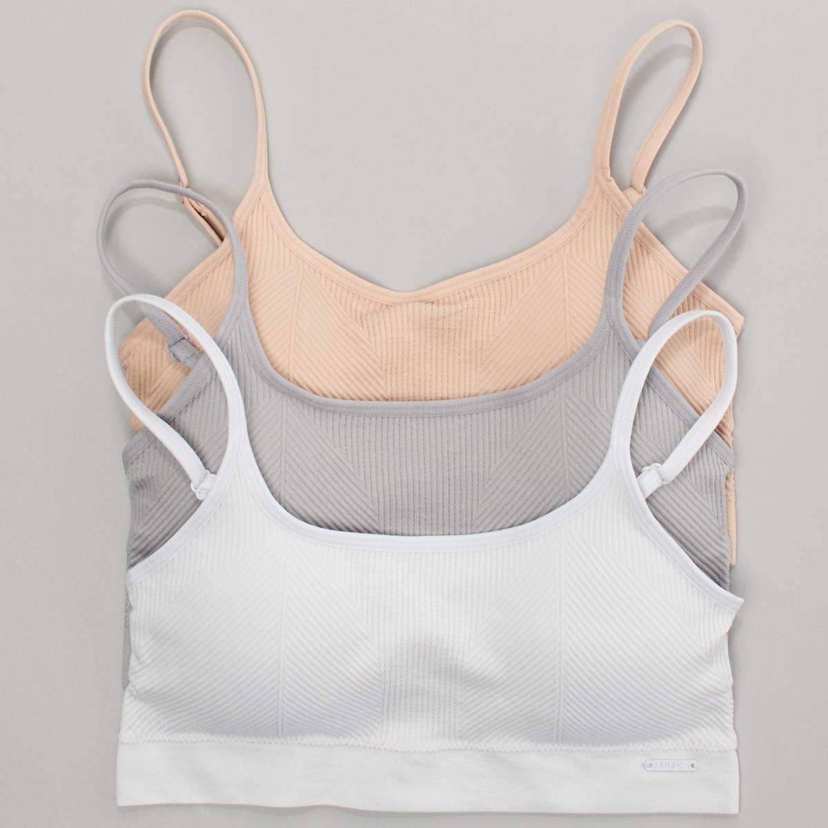 Open Video Modal for Womens Danskin 3pk Square Neckline Bralettes DS2975-3PKAC