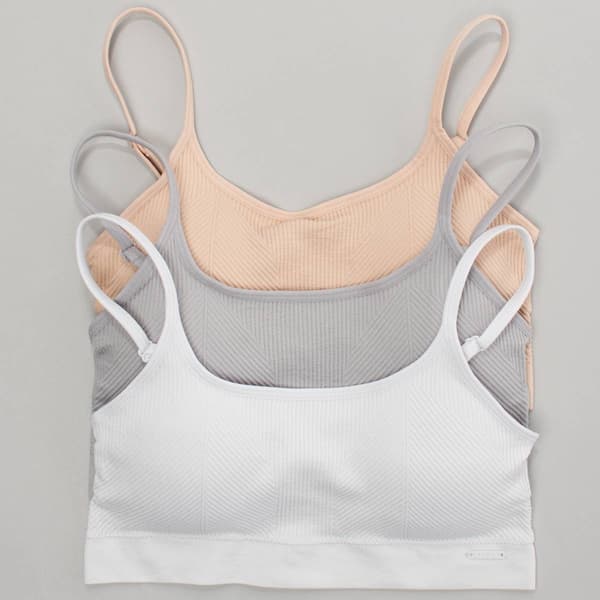 Womens Danskin 3pk Square Neckline Bralettes DS2975-3PKAC - image 