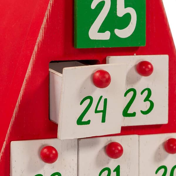 Kurt S. Adler 19.7in. Triangular Santa Head Advent Calendar