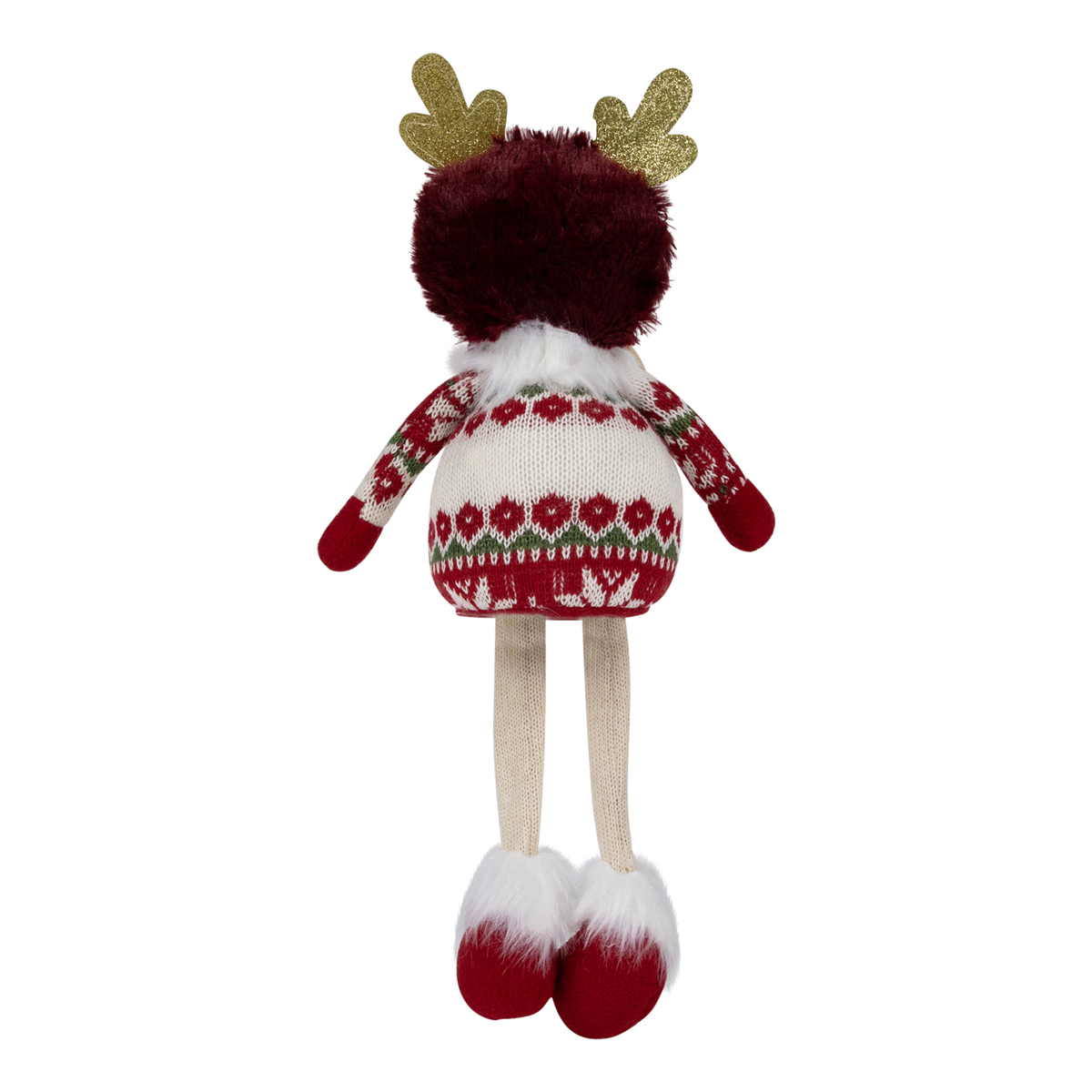 Northlight Sitting Plush Girl with Dangling Legs Christmas Figure
