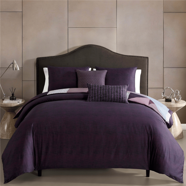 Bebejan Orchid Matrix 5pc. Reversible Comforter Set