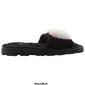 Womens Kensie Faux Fur Slide Slippers with Heart - image 2