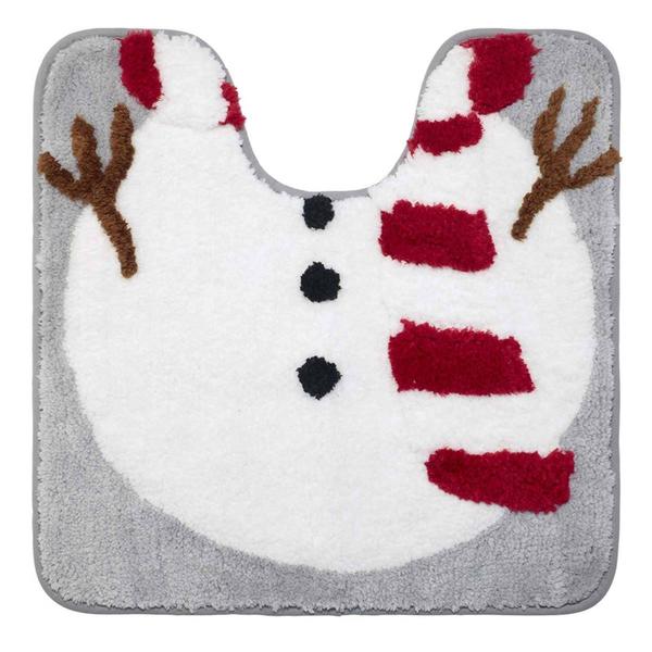 Avanti Snowman Flake 3pc. Bathroom Rug Set