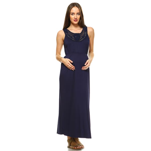 Womens White Mark Kadyn Maternity Maxi Dress - image 