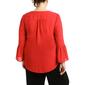 Plus Size NY Collection Bell Sleeve Hi Low Blouse - image 2