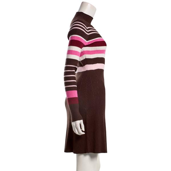 Juniors Madden Girl Multi Stripe Funnel Neck Sweater Dress