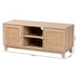 Baxton Studio Elsbeth Light Brown Finished Wood 2-Door TV Stand - image 8