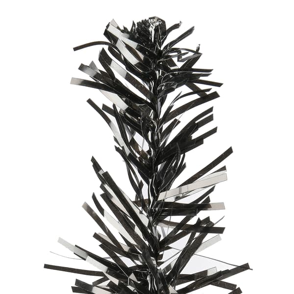 National Tree 2ft. Black Tinsel Tree