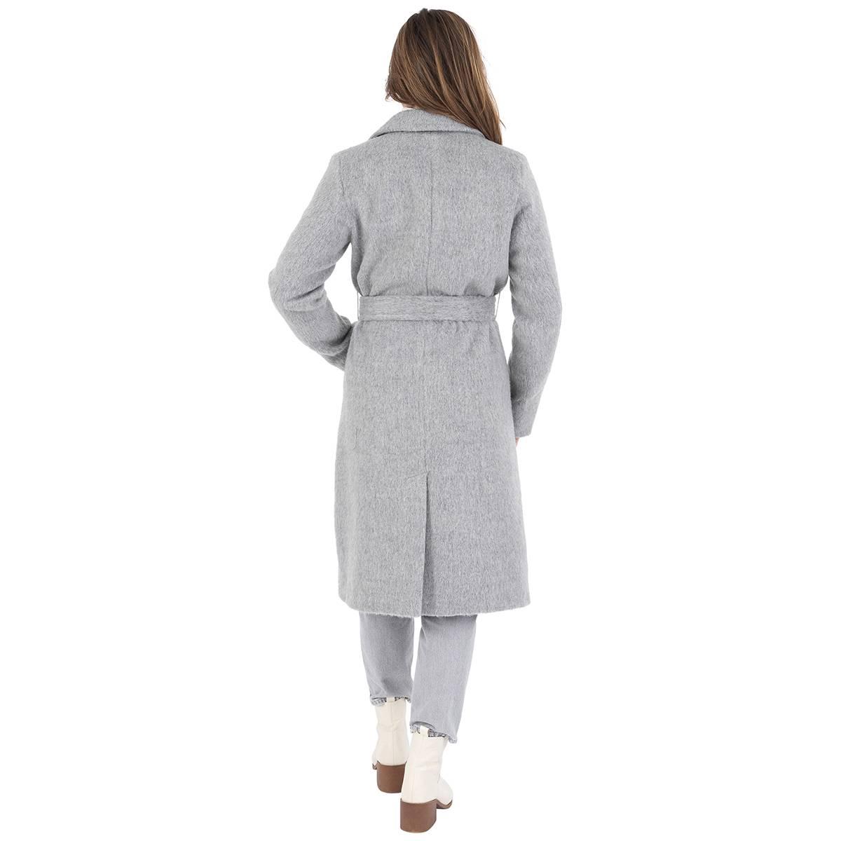 Womens Nine West Belted Faux Wool Trench Coat