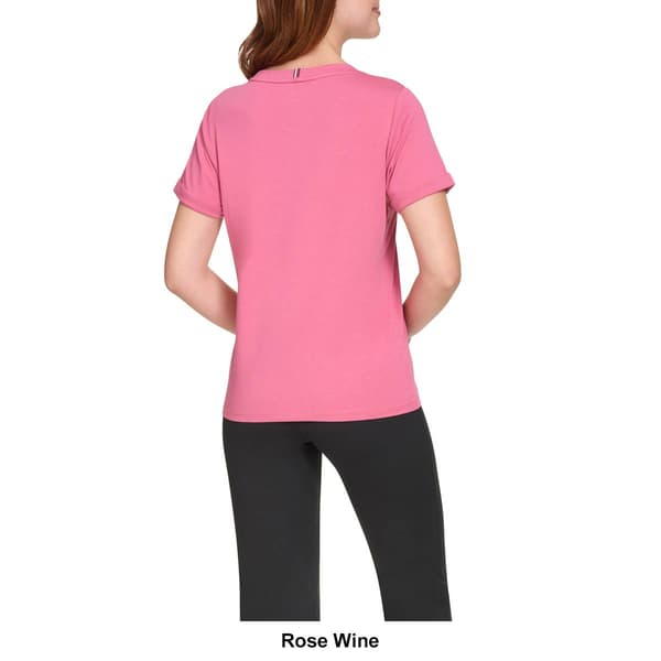 Womens Tommy Hilfiger Sport Classic Set in Roll Cuff Foil Tee