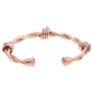 Mens Lynx Stainless Steel Barbed Wire Cuff Bangle Bracelet - image 3