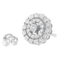 Haus of Brilliance 10kt. White Gold 1/2ctw. Halo Diamond Earrings - image 4