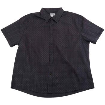 Mens Haggar® Tuckless Dot Print Button Down Shirt - Black - Boscov's