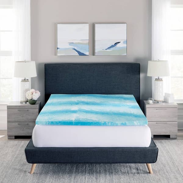 Bodipedic™ 2in. Cooling Gel Swirl Memory Foam Mattress Topper - Boscov's