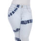 Plus Size White Mark Tie Dye Light Blue Jeans - image 3