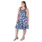 Plus Size 24/7 Comfort Apparel Butterfly Print Tank Dress - image 2