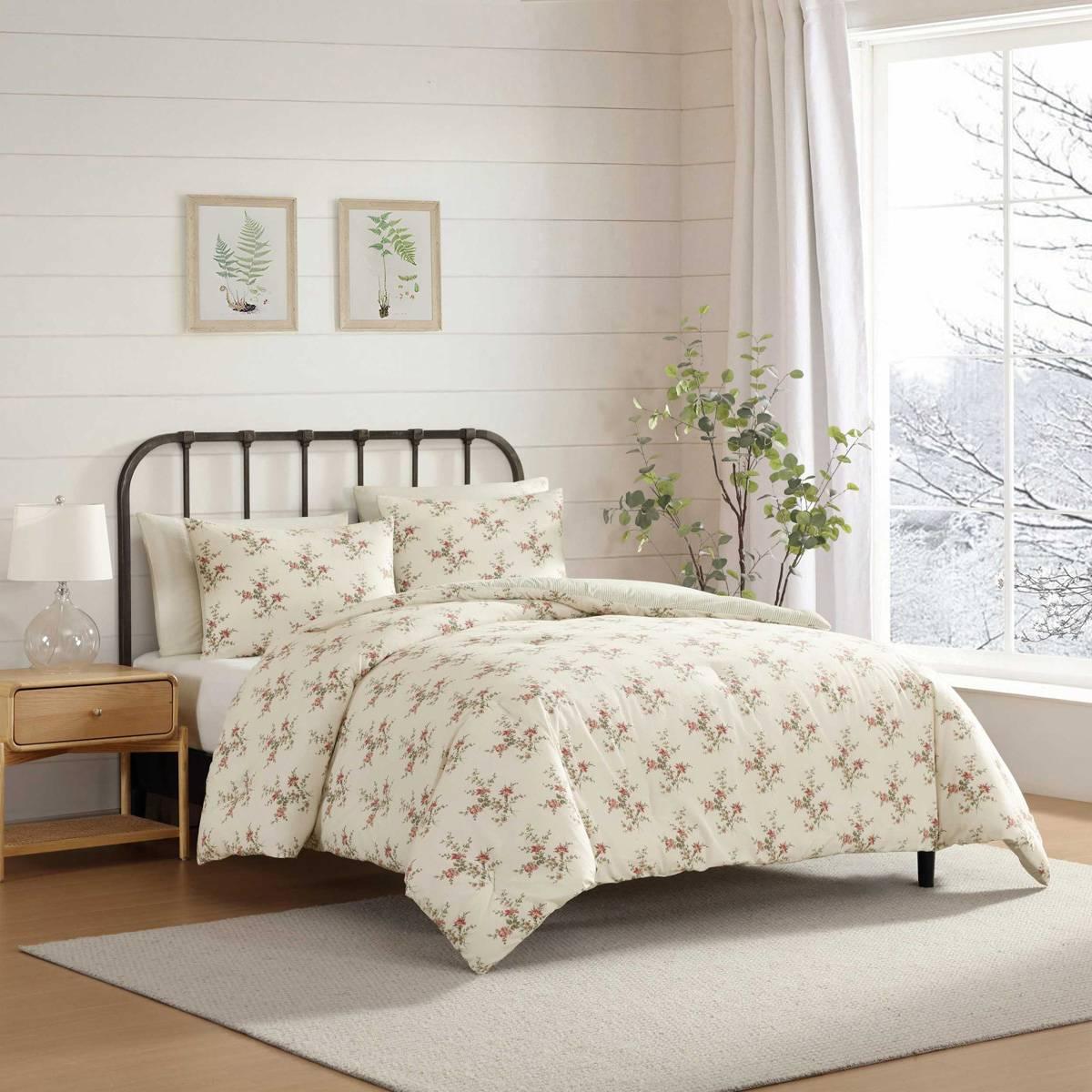 Laura Ashley Jessika Cotton Flannel Comforter Set
