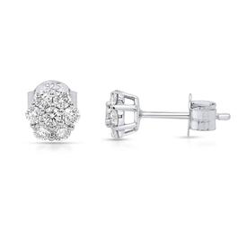 Nova Star&#40;R&#41; 1/2ctw. Lab Grown Diamond Cluster Stud Earrings