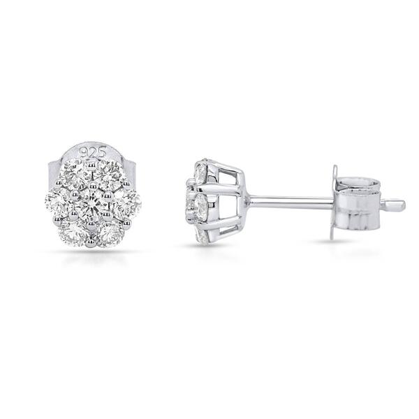 Nova Star&#40;R&#41; 1/2ctw. Lab Grown Diamond Cluster Stud Earrings - image 